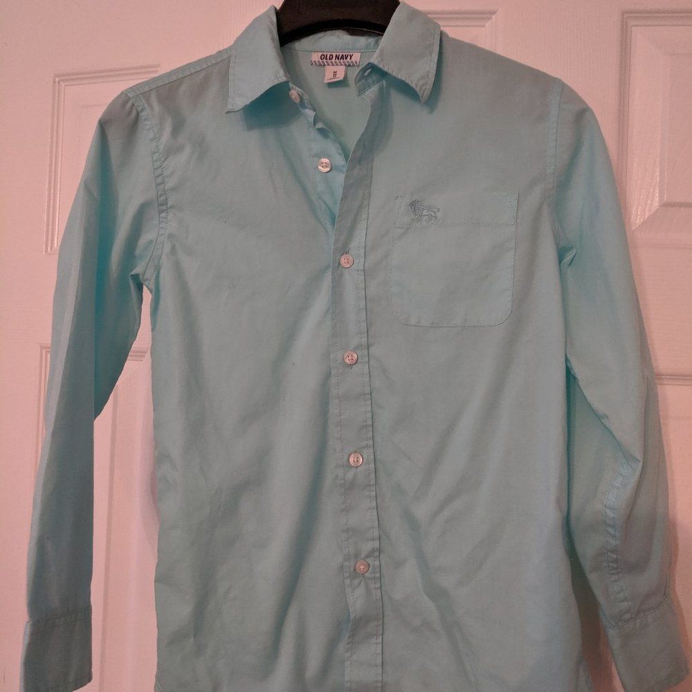 Old Navy boys youth button down shirt size M